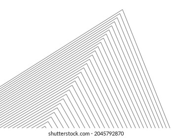 abstract modern architecture 3d illustration