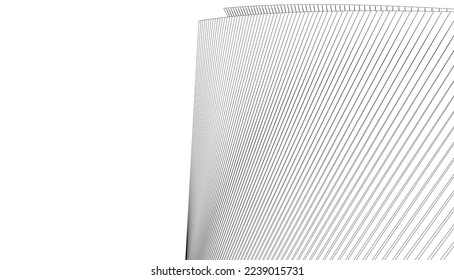 Abstrakte moderne Architektur 3D-Illustration