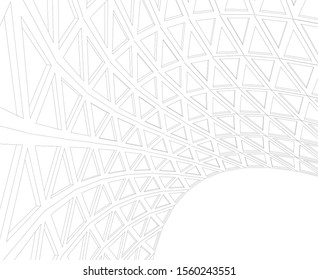 abstract modern architecture, 3d structure 