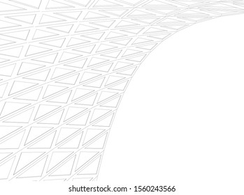 abstract modern architecture, 3d structure 