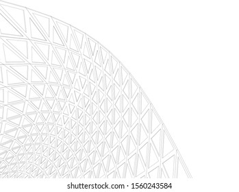 abstract modern architecture, 3d structure 