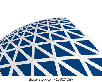 abstract modern architecture, 3d structure 