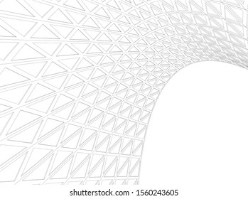 abstract modern architecture, 3d structure 