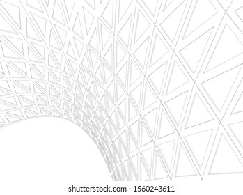 abstract modern architecture, 3d structure 