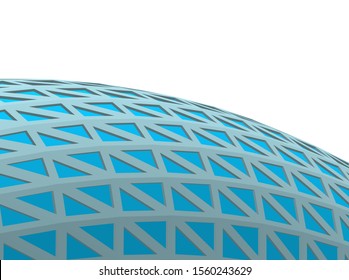 abstract modern architecture, 3d structure 