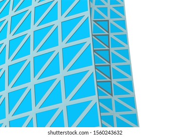 abstract modern architecture, 3d structure 