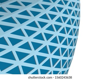 abstract modern architecture, 3d structure 