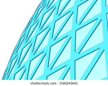 abstract modern architecture, 3d structure 