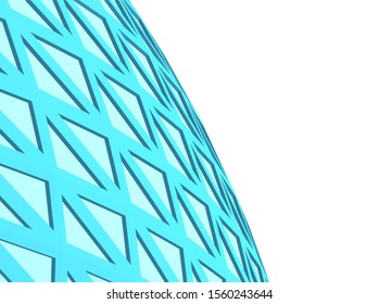 abstract modern architecture, 3d structure 