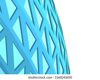 abstract modern architecture, 3d structure 