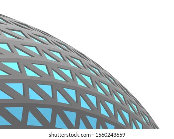 abstract modern architecture, 3d structure 