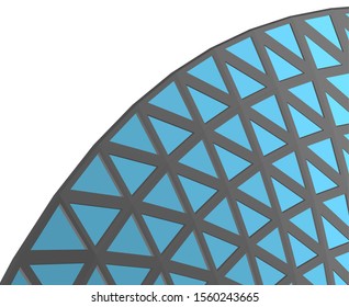 abstract modern architecture, 3d structure 