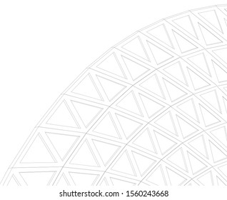 abstract modern architecture, 3d structure 
