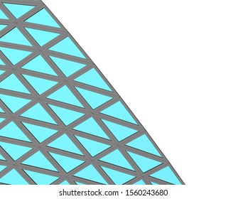 abstract modern architecture, 3d structure 