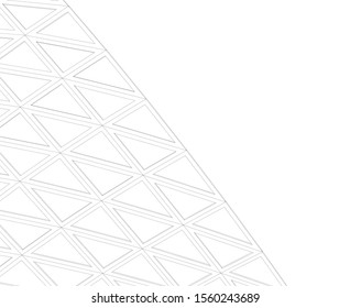 abstract modern architecture, 3d structure 