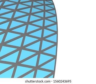 abstract modern architecture, 3d structure 