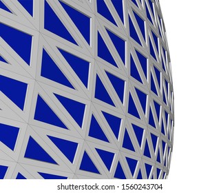 abstract modern architecture, 3d structure 