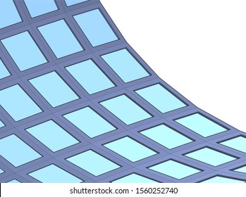 abstract modern architecture, 3d structure 