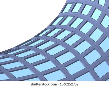 abstract modern architecture, 3d structure 