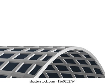 abstract modern architecture, 3d structure 