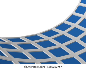 abstract modern architecture, 3d structure 