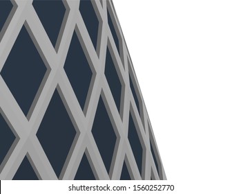 abstract modern architecture, 3d structure 