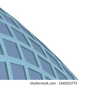 abstract modern architecture, 3d structure 