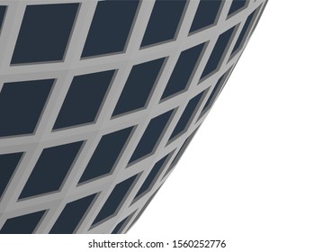 abstract modern architecture, 3d structure 