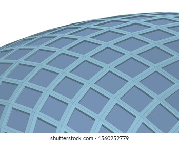 abstract modern architecture, 3d structure 