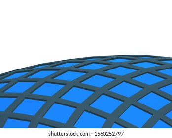 abstract modern architecture, 3d structure 