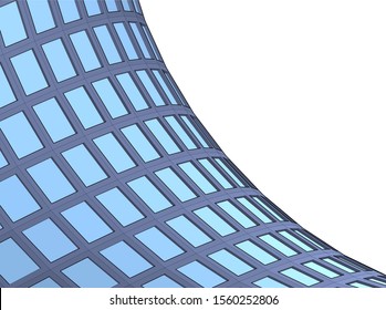 abstract modern architecture, 3d structure 