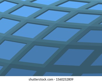 abstract modern architecture, 3d structure 