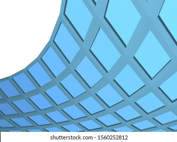 abstract modern architecture, 3d structure 