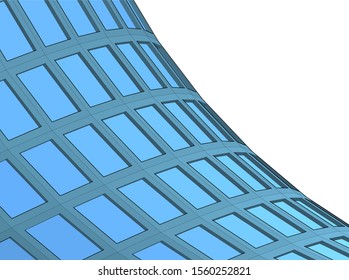 abstract modern architecture, 3d structure 