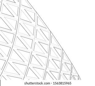 abstract modern architecture, 3d structure 