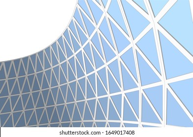 abstract modern architecture, 3d structure 