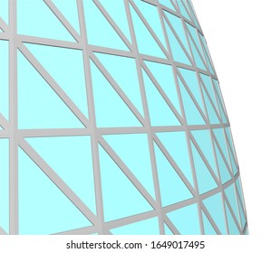abstract modern architecture, 3d structure 