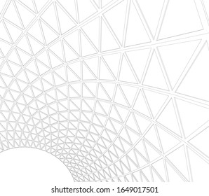 abstract modern architecture, 3d structure 
