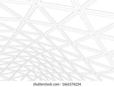 abstract modern architecture, 3d structure 