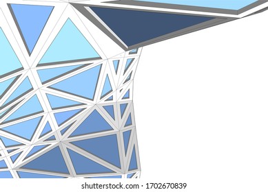 Abstract modern architecture, 3d structure