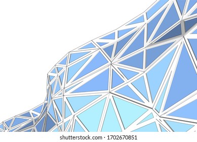 Abstract modern architecture, 3d structure
