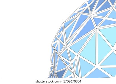 Abstract modern architecture, 3d structure