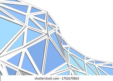 Abstract modern architecture, 3d structure
