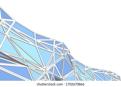 Abstract modern architecture, 3d structure