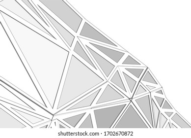 Abstract modern architecture, 3d structure