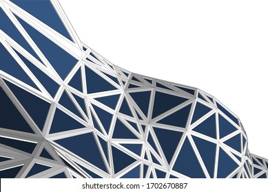 Abstract modern architecture, 3d structure