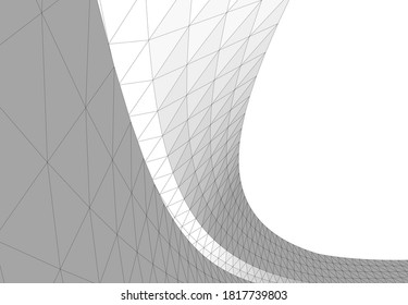 Abstract modern architecture 3d vector illustration