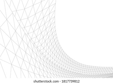 Resumen de la arquitectura moderna 3d ilustración vectorial