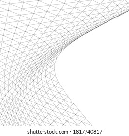 Abstract modern architecture 3d vector illustration