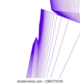 Abstract modern architecture building 3d 